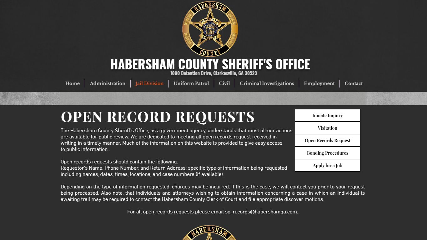 Records | Habersham Sheriff